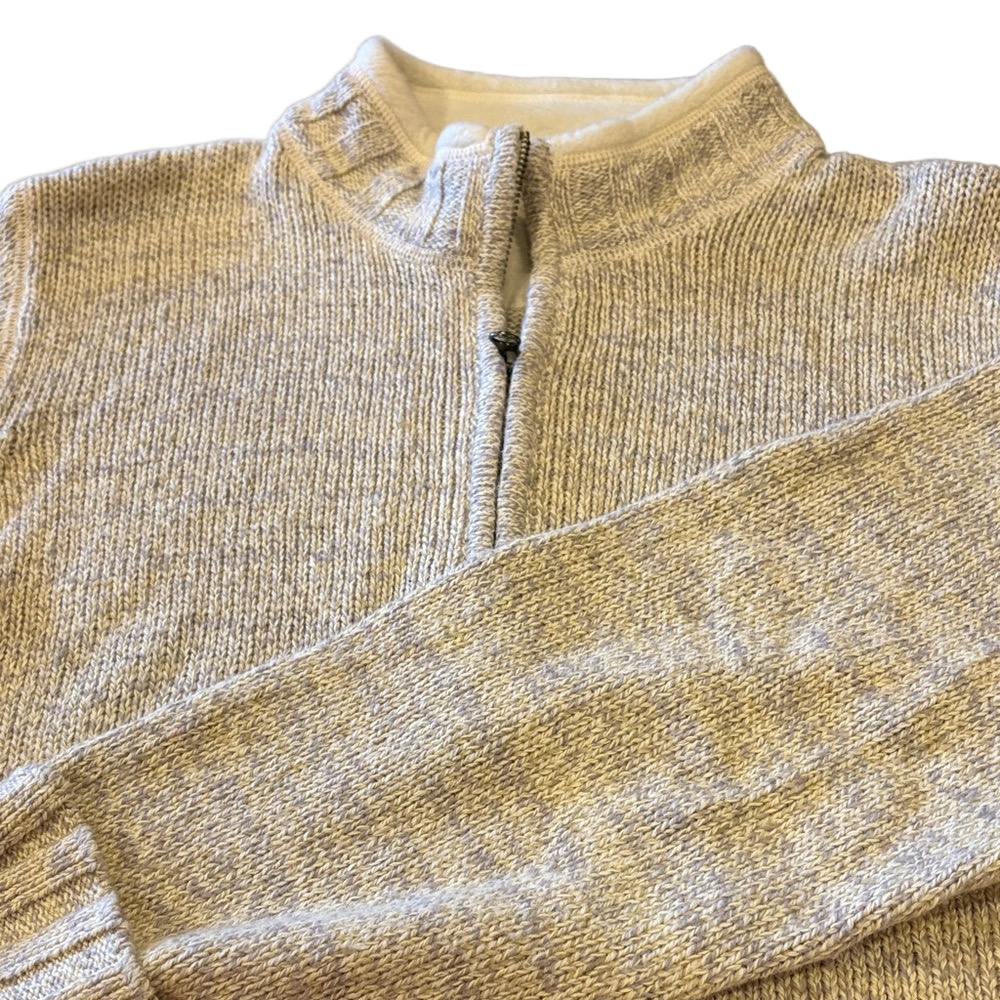 Woolrich Woman’s 2X Cream 1/4 Zip Pullover Sweater - Picture 1 of 7
